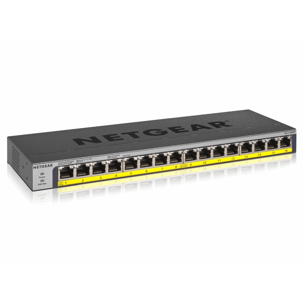 16PT POE/POE+GIGABIT UNMANAGED Switch