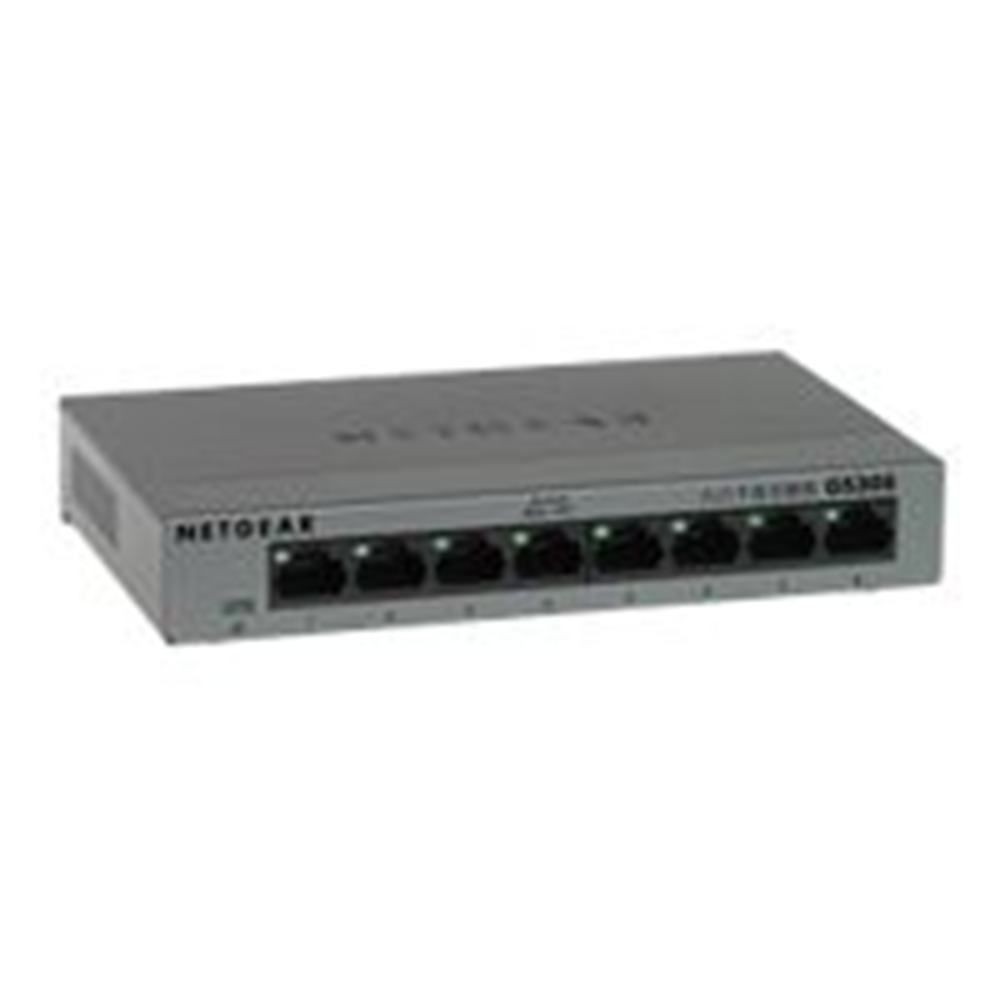 8 poorts gigabit switch metalen behuizing