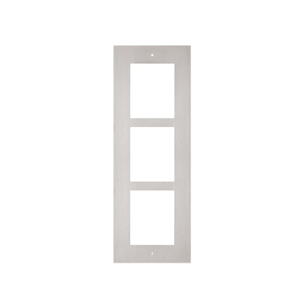 Flush installation frame, 3 modules Zwart (9155016 nodig)