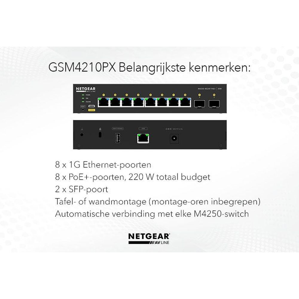M4250-8G2XF-POE+ MANAGED SWCH M4250-8G2XF-POE+ MANAGED SWCH