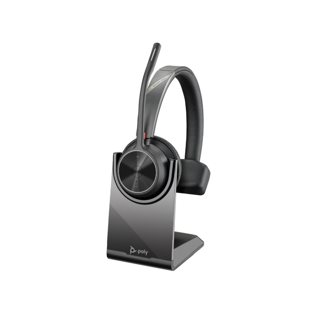 Ply BT headset Voyager 4310 UC Mono USB-C w/ Charging stand