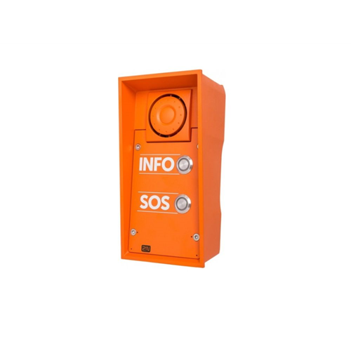2N IP Safety met 2 buttons en INFO/SOS labels