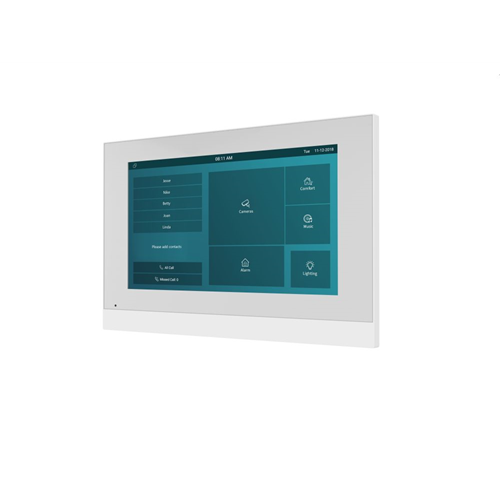 7 color Monitor White wall mounted all Fasttel pr. +4xApp licentie+7 monitor+4x POE switch