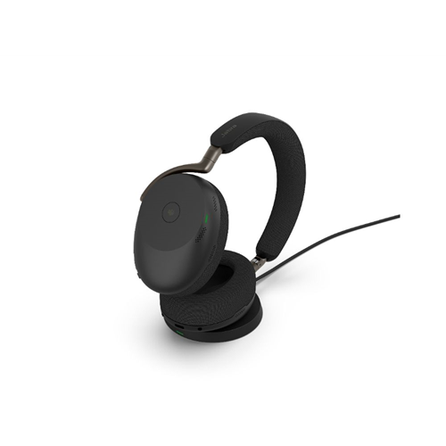 Jabra Evolve3 85 MS, Link390a, Black With wireless charging pad
