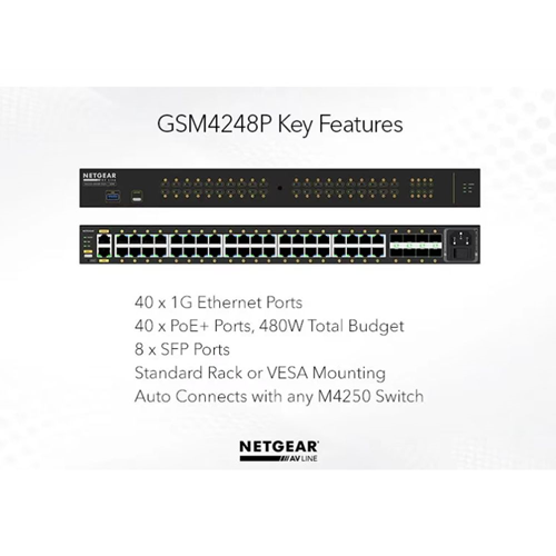 M4250-40G8F-POE+ MANAGED SWITCH