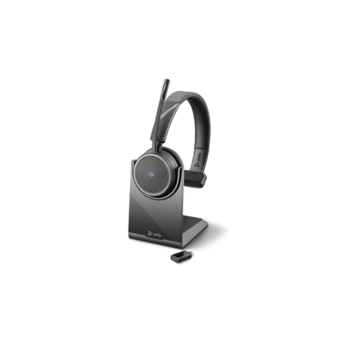 Ply BT headset Voyager 4310 UC Mono USB-C w/ Charging stand