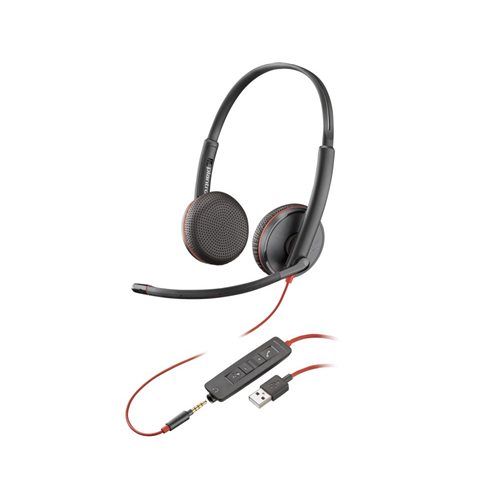 Poly Blackwire C3225 duo USB-A UC Poly Blackwire C3225 duo USB-A UC