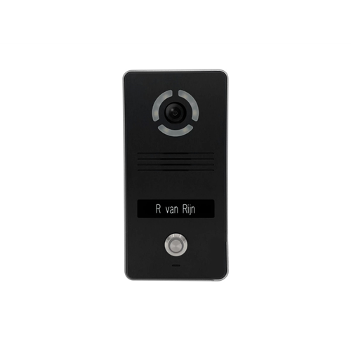 Robin SlimLine SIP, IP camera, Two tone Black/Silver, 1 toets (opbouw)