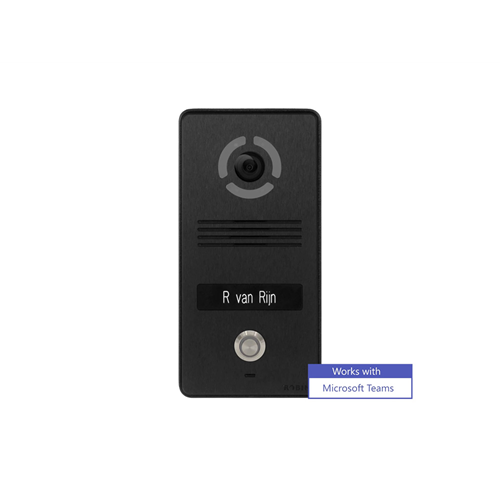 Robin SlimLine SIP voor Teams, IP camera Onyx Black, 1 toets (opbouw) Robin SlimLine SIP voor Teams, IP camera Onyx Black, 1 toets (opbouw)