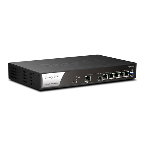 Vigor 2962 Dual Gigabit WAN breedband router 4 Gigabit LAN, 200 VPN LAN-LAN IPSEC, IPv6