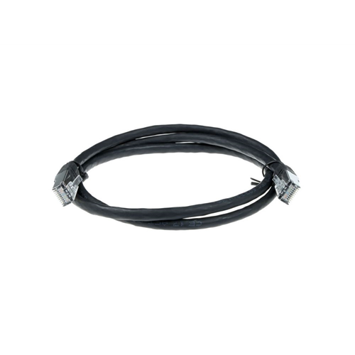 Zwarte 1,5 meter LSZH F/UTP CAT5E patchkabel Zwarte 1,5 meter LSZH F/UTP CAT5E patchkabel